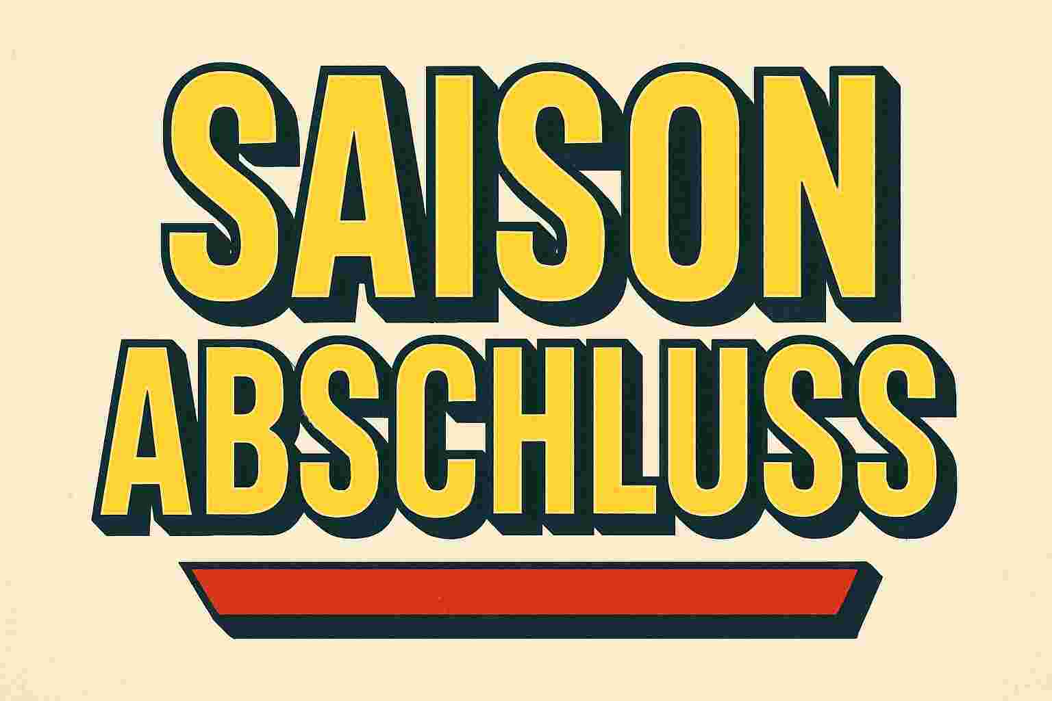Saisonabschluss in Retro Stil